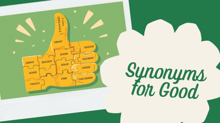 Good synonyms — alternative words for good grammar graphic