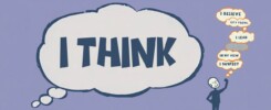 Synonym for I think — better ways to say I think graphic
