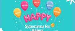 Synonyms for happy — alternative words for happy grammar graphic